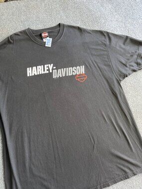 Harley-Davidson Mens Graphic T-Shirt USA made 3XL Black  Ernies Algona, Iowa
